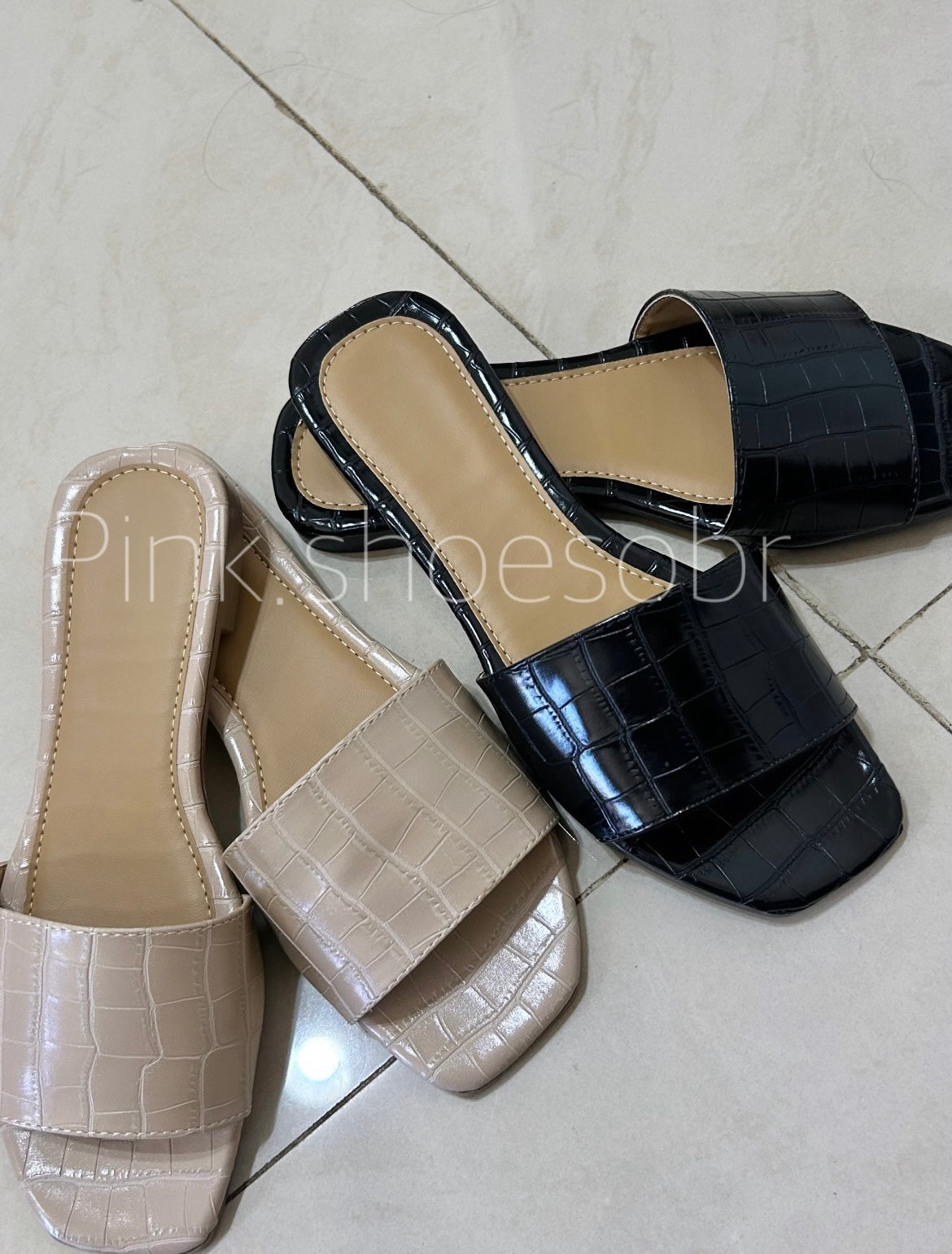 Mariana cocodrilo beige