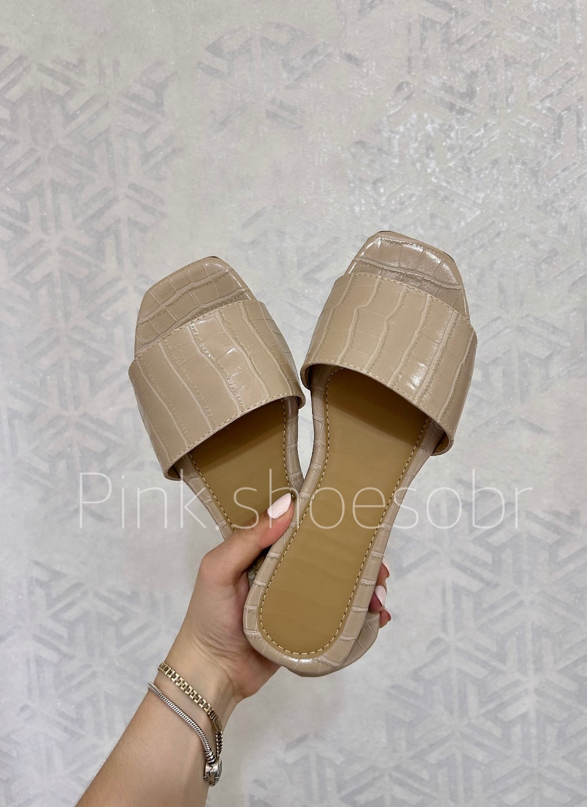 Mariana cocodrilo beige