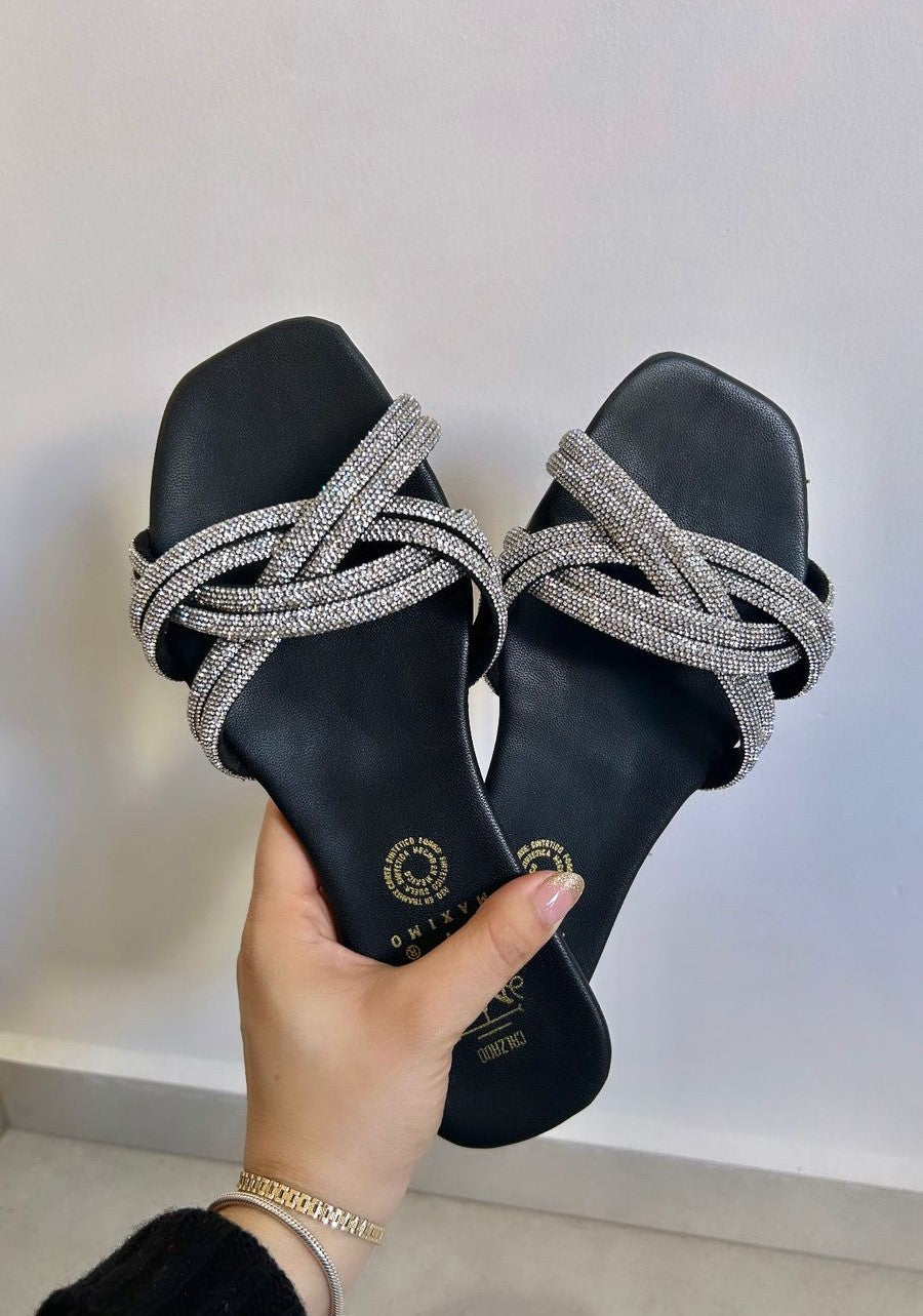 Emma negro con plata