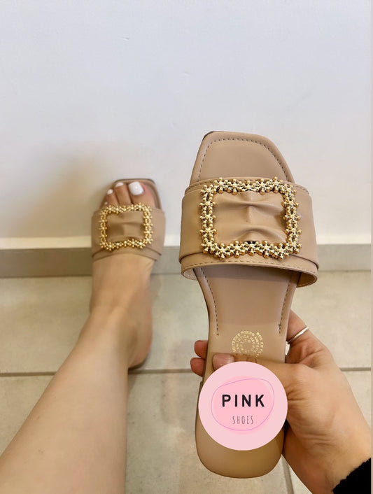 Ximena beige con hebilla